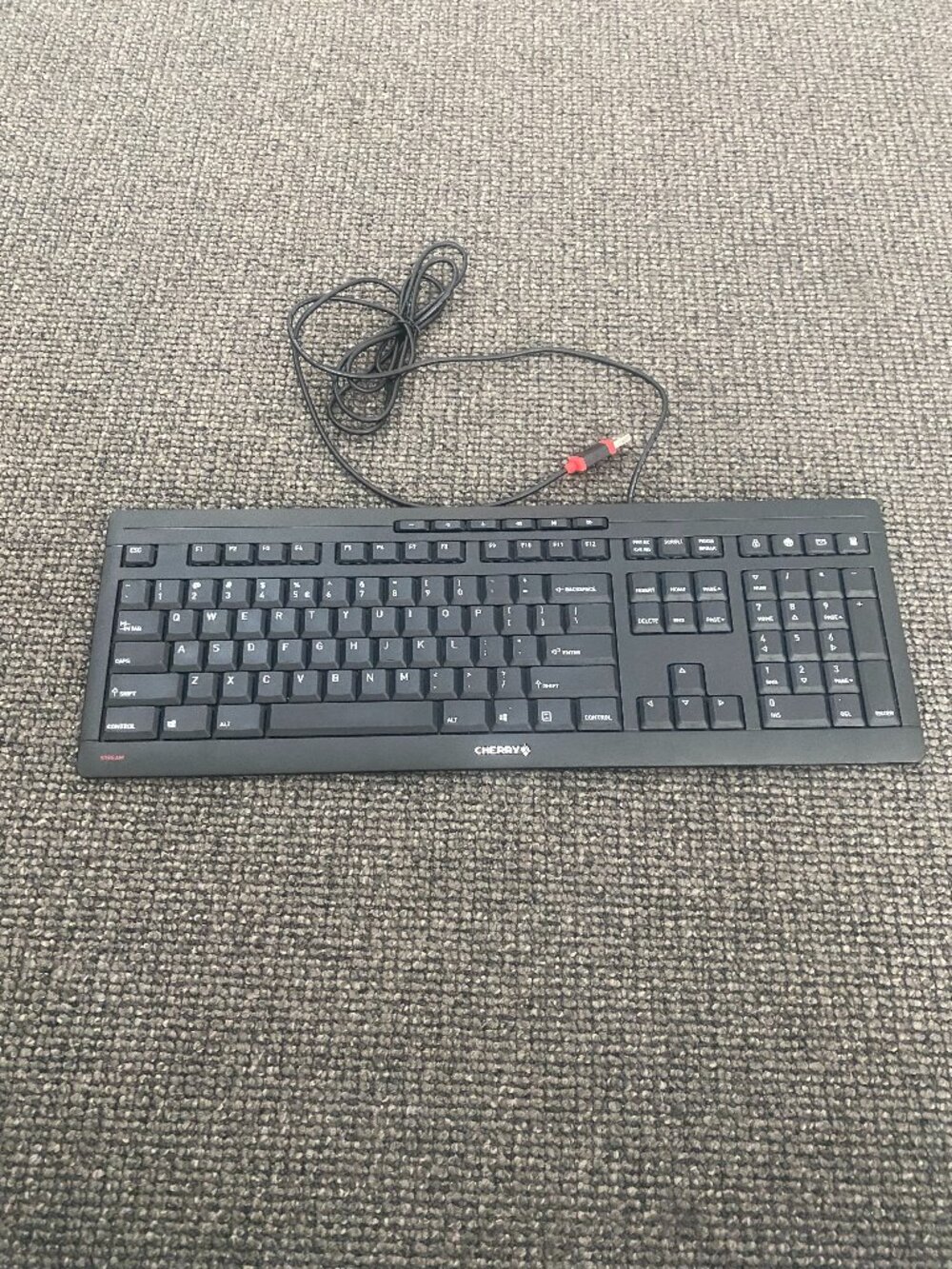 Previously Owned Great Condition Cherry Stream Black Keyboard Wired USB-A